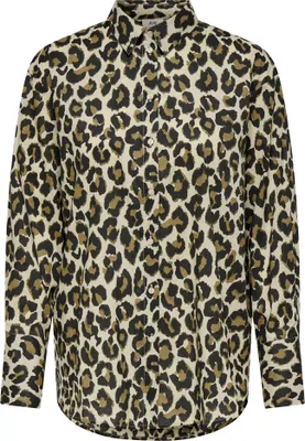 Produktbild von ONLY Damen luftige Bluse Leonora mit All-over-Druck, Regular Fit und Knopfleiste