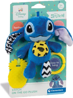 Zdjęcie produktu dla Clementoni Disney Baby Stitch Soft Rattle, Chłopak, dziewczyna, Tkanina, Plastik, Plusz, Wielobarwny