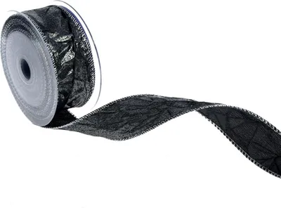 Produktbild von Metallic-Crash - schwarz/silber - 40mm - 10m - 92240 11