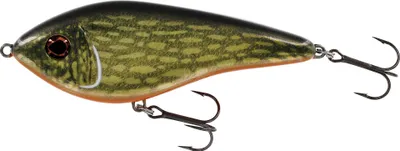 A fishing lure is shown against a white background.