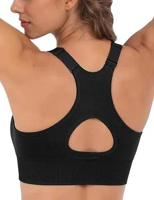 Zdjęcie produktu dla Biustonosz sportowy damski mocne trzymanie push up bezszwowy