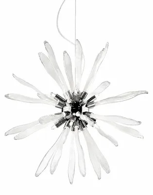 Image de Buscemi - Suspension, Blanc, Structure en Verre