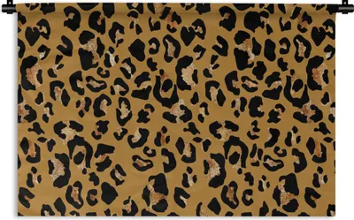 Produktbild von MuchoWow® Wandteppich Wandbehang Tiere - Pantherdruck - Muster 60x40 cm Tapisserie Dekoration Wandtuch - Wanddekorationen