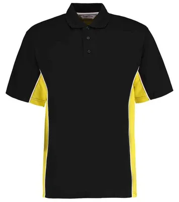 Image de Kustom Kit - Polo pour homme, classique LT5523 (M) (noir/jaune/blanc)