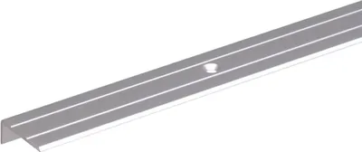 Zdjęcie produktu dla Alberts 490133 Profil zabezpieczający stopnie schodów, wiercony, aluminiowy, anodowany na srebrno, 1000 x 24,5 x 10 mm