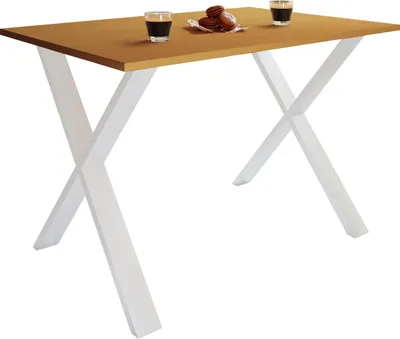 Immagine prodotto di Tavolo da pranzo in legno Premium | H. 76 x W. 110 x D. 80 cm | Tavolo da cucina Tavolo da pranzo Xona X