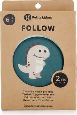 Obrázek produktu pro PETITE&MARS Chrániče kolen elastické na lezení Follow Misty Green