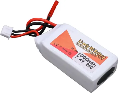 Obrázok produktu pre 7.4V 1000mAh 25C LiPolymer Lipo nabíjateľná batéria JST Plug pre RC autá lode vrtuľníky