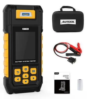 Batterietester 12V/24V, 30-2000 CCA, mit Drucker, für Kfz