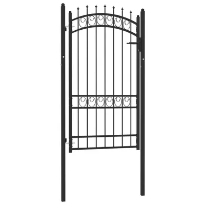 Obrázek produktu pro vidaXL Branka EMMEN s hroty, ocel, 103 x 134,5 cm, černá