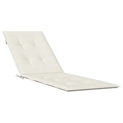 Immagine prodotto di vidaXL Cuscino per sedia a sdraio Melange crema (75+105) x 50 x 4 cm tessuto