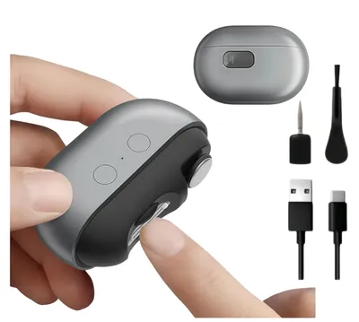 Produktbild von 3-in-1 Elektrischer Nagelknipser mit LED,Polierfunktion & Nagelsplitter-Auffang, 500mAh Akku, USB-C Laden, für Senioren,Kinder und die ganze Familie