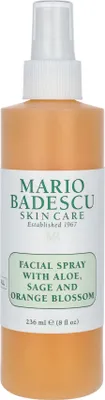 Immagine prodotto di Nebbia idratante per il viso (spray per il viso con aloe, salvia e fiori d'arancio), 236 ml