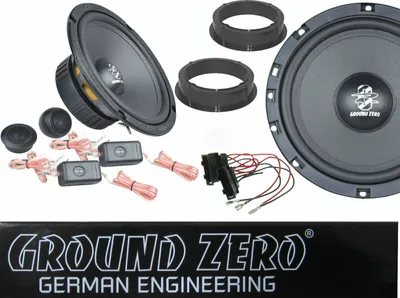 Produktbild von Ground Zero passend für VW Golf 4 IV Polo Fox Lautsprecher System 2 Wege Tür Vorn 300 Watt