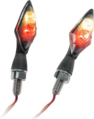 Zdjęcie produktu dla Uniwersalny kierunkowskaz motocyklowy LED Spark z tylnym i przyciemnianym światłem hamowania M8 z homologacją E