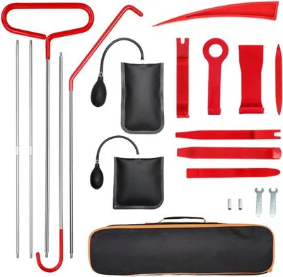 Immagine prodotto di Set di utensili manuali, 22 pezzi, acciaio, pinza pneumatica da 5 pollici, 68 pollici, morsetto, gancio