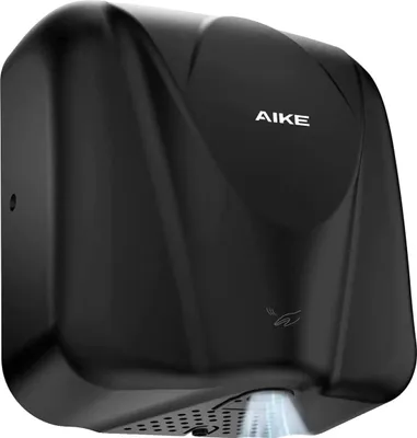 Produktbild von Automatischer Händetrockner, Hochgeschwindigkeit, Edelstahl, Energieeffizient, Matte Schwarz-220V, EU