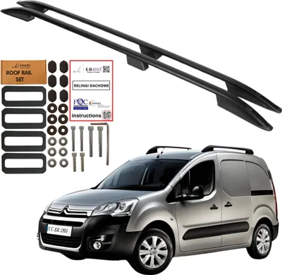 Produktbild von DACHREISEN PEUGEOT PARTNER / CITROEN BERLINGO II 2 ab 2007-2018 Schwarz