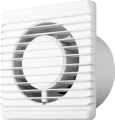 Produktbild von Wandventilator Ø 80 mm, für Badezimmer, Küche, kleine Räume, weiß, ABS Kunststoff, niedriger Geräuschpegel