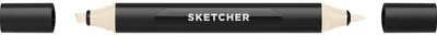 Produktbild von Molotow Twinmarker Sketcher brush+chisel WG570 warmgrau 1