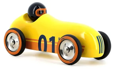 Productafbeelding van Vilac houten auto Old Sport Compet, geel