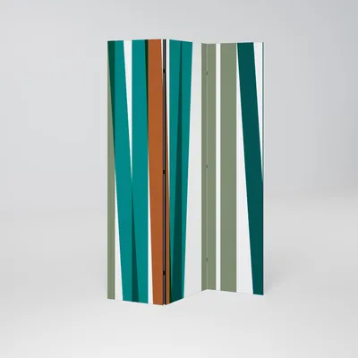Produktbild von SpaceRebels Paravent Raumteiler - 3-teilig Raumtrenner, Druck 1-Seite - Raumtrenner - Trennwand Wohnung - Room Divider - Spanische Wand Deko Modern Sichtschutz