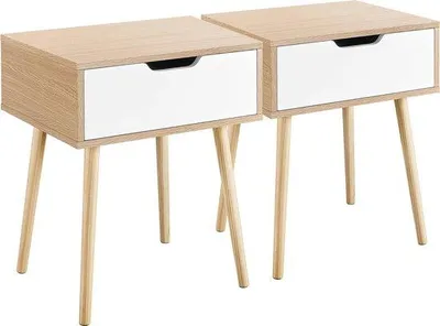 Obrázek produktu pro Noční stolek s nabíječkou – kompaktní a elegantní, ideální do malých prostor