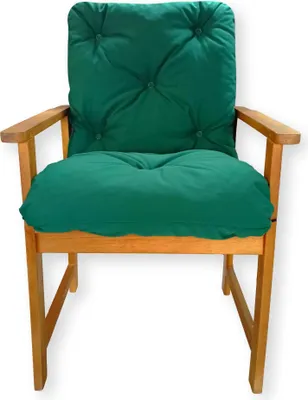 Obrázek produktu pro 4L Textil PREMIUM Polštář na zahradní židli, křeslo, voděodolný (50x50x50 cm, zelený)
