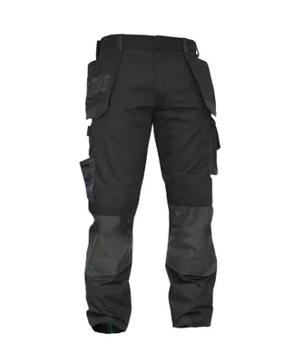 Produktbild von DASSY® Magnetic Arbeitshose mit Holstertaschen und Kniepolstertaschen SCHWARZ/ANTHRAZITGRAU Gr.53 Länge: PLUS