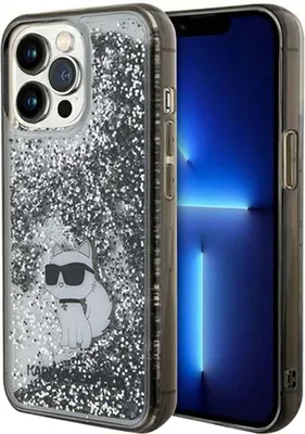 Obrázok produktu pre Originálne puzdro KARL LAGERFELD KLHCP13XLKCNSK vhodné pre iPhone 13 Pro Max (liquid glitter C / transparent)