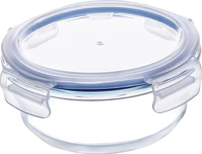 Produktbild von Glas-Lunchbox - Runde Lebensmittelbox - Mit Deckel - 1 Fach - 1 Ebene - FCM-