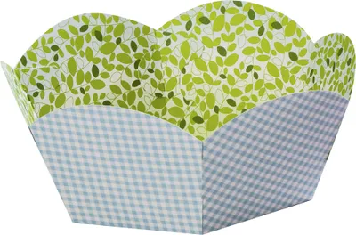 Produktbild von folia Geschenkkörbchen aus Motivkarton Durchmesser 145 mm 24 Stück