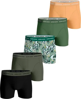 Produktbild von Björn Borg - Herren - Boxershorts Aus Baumwoll-Stretch, 5er-Pack - Bunt/Grün/Orange/Schwarz - Gr. S