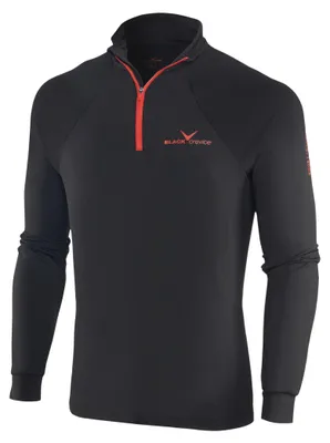 Zdjęcie produktu dla Czarne spodnie narciarskie Black Crevice, model Zipper Shirt, kolor czarny/czerwony, rozmiar XL