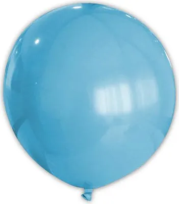 Immagine prodotto di Pallone gigante con decorazione per feste XXL azzurro 80 cm - taglia unica