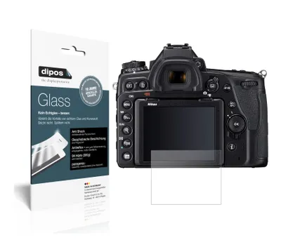 Produktbild von 1x Schutzfolie für Nikon DSLR D780 matt - Anti-Shock 9H Folie dipos Glass Kunststoffglas