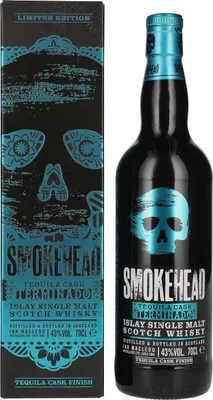 Image de Smokehead TEQUILA CASK TERMINADO Islay Single Malt Whisky Limited Edition 43% Vol. 0,7l en boîte cadeau