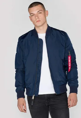Produktbild von Alpha Industries Herren MA-TT Bomberjacke, Blau (Repl Blue 07), Medium