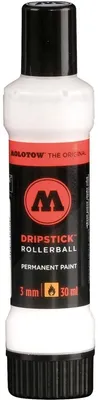 Produktbild von Molotow Dripstick Rollerball PP 3mm 30ml, signalweiss, Squeeze Bottle