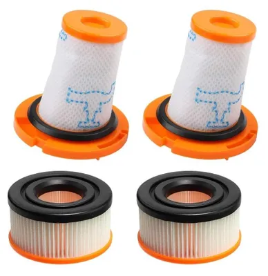 Filter-Set für Akku-Staubsauger, 2 Sets, waschbar