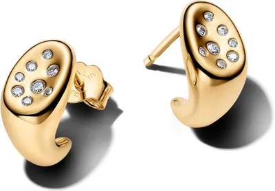Produktbild von Pandora Essence Organisch Geformte Steinbesetzte Ohrstecker mit 14K vergoldeter