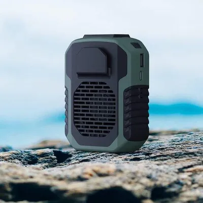 Zdjęcie produktu dla Zewnętrzny wentylator chłodzący USB 4 w 1, 3 prędkości, silny strumień powietrza, kolor zielony