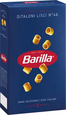 Produktbild von 28x Pasta Barilla - Ditaloni Lisci N.46 - 500g - Italienische Nudeln