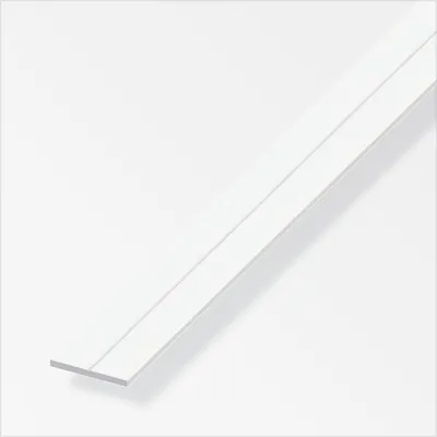 Produktbild von alfer Flachprofil PVC glatt weiß