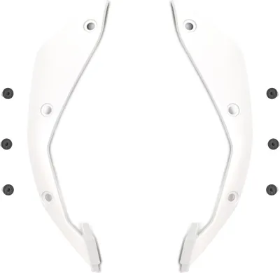 Produktbild von Weißes Seitenteller-Set mit Schrauben für den Airoh Aviator 3 Helm