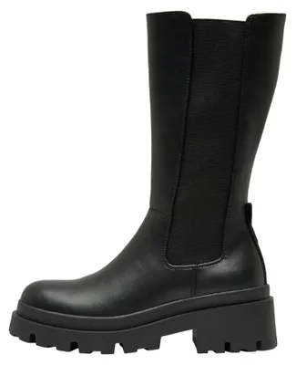 Produktbild von ONLY Damen ONLDOJA-5 PolyurethanLong Boot Stiefel, Black, 37 EU