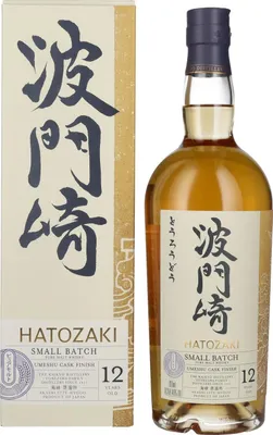 Image de Hatozaki 12 Years Old SMALL BATCH Umeshu Cask Finish 46% Vol. 0,7l en boîte cadeau