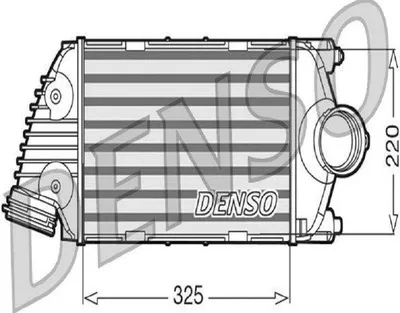 Produktbild von DENSO DIT28016 Ladeluftkühler LLK für PORSCHE 911 (997) Turbo Intercooler