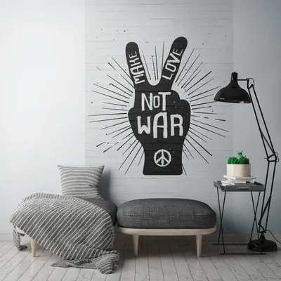 Produktbild von Profhome 398291-GU Fototapete Ziegelstein matt weiß schwarz 1,59 m x 2,8 m