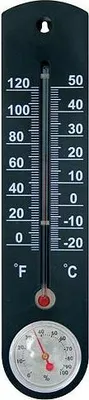 Image de Thermometre Strend Pro TMS-055 BlackBar, extérieur, pour fenetre, 250x55x12 mm, en plastique, avec hygrometre